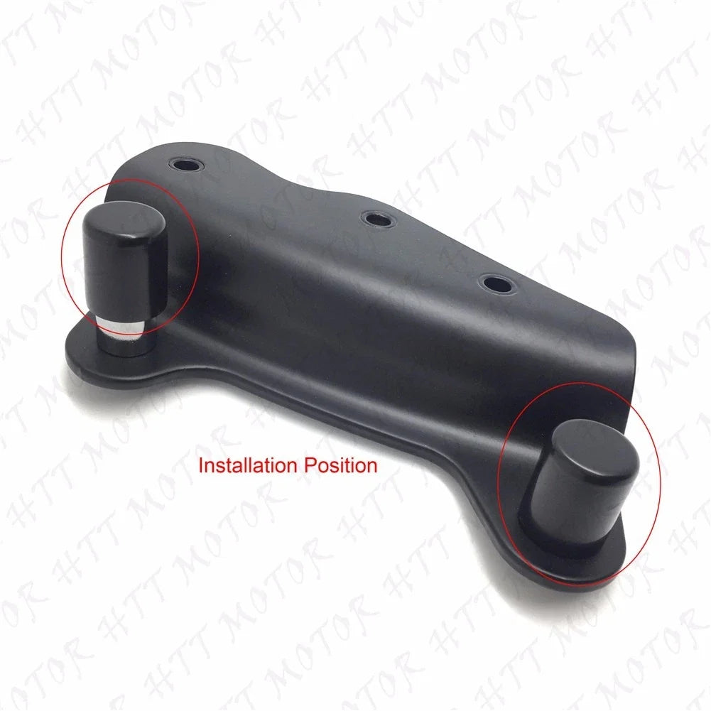Set of 2 Black Docking Hardware Covers for Harley FLHT FLTR 2014-2023