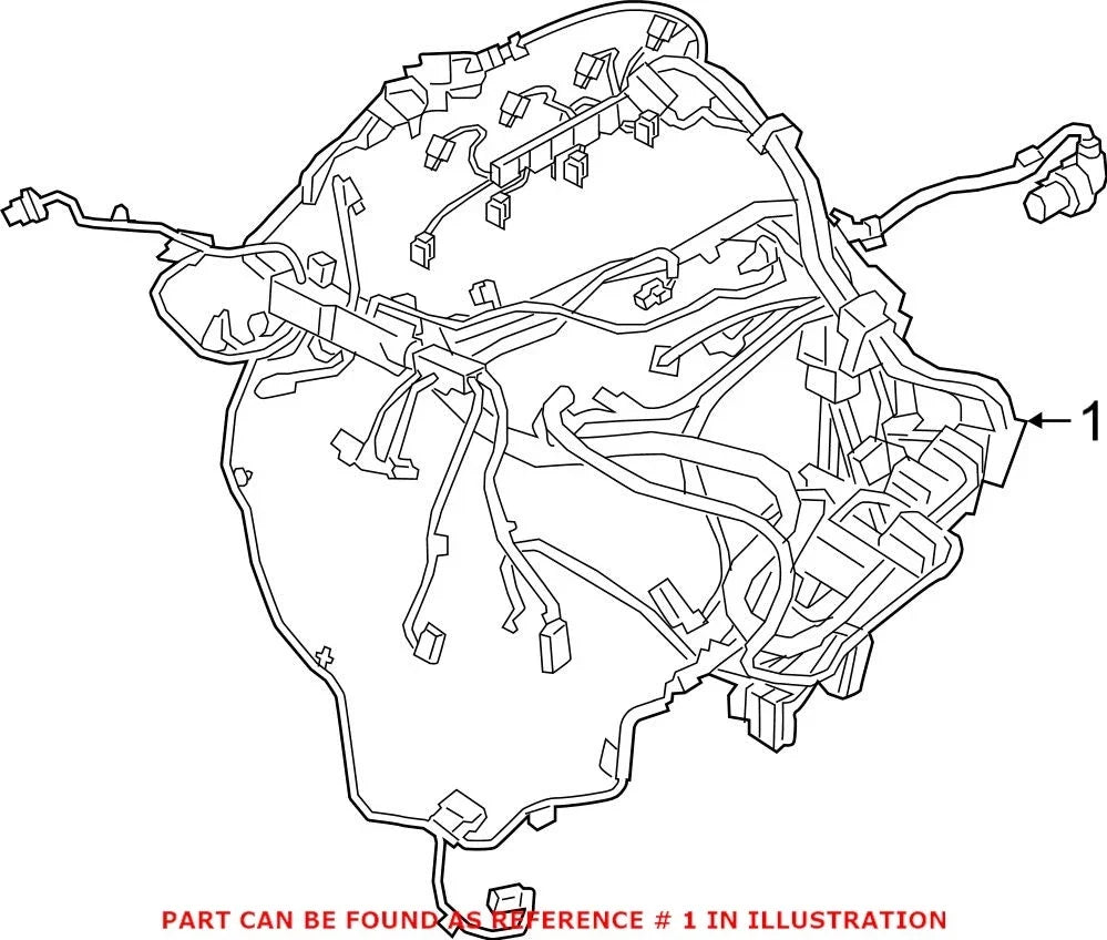 Engine Wiring Harness 12518642929 for BMW 530e (2018)