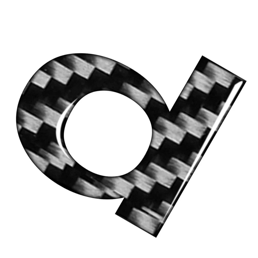 Alphabet Letter Decals for Car Badge Emblem - Lowercase