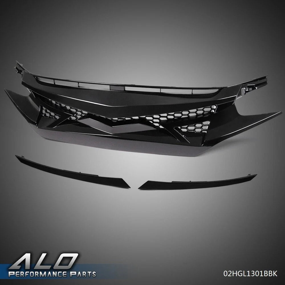 Battle Style Front Bumper Grille for Honda Civic (2016–2021)