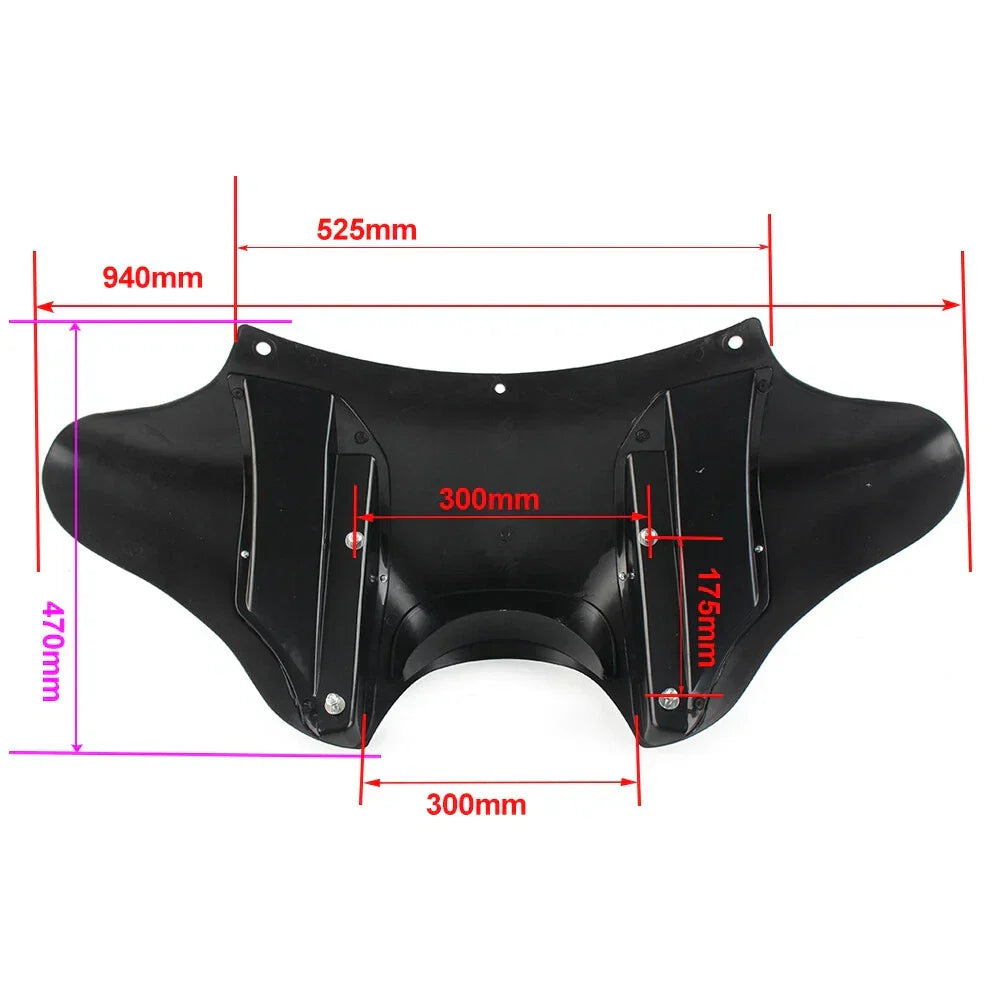 Batwing Cowl Fairing Matte for Harley Fatboy EFI FLSTF 1990-2017