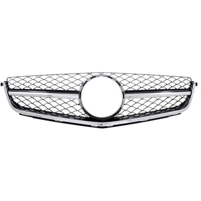 Grille for Mercedes Benz C63 AMG (2012–2014) Chrome Shell Black Insert