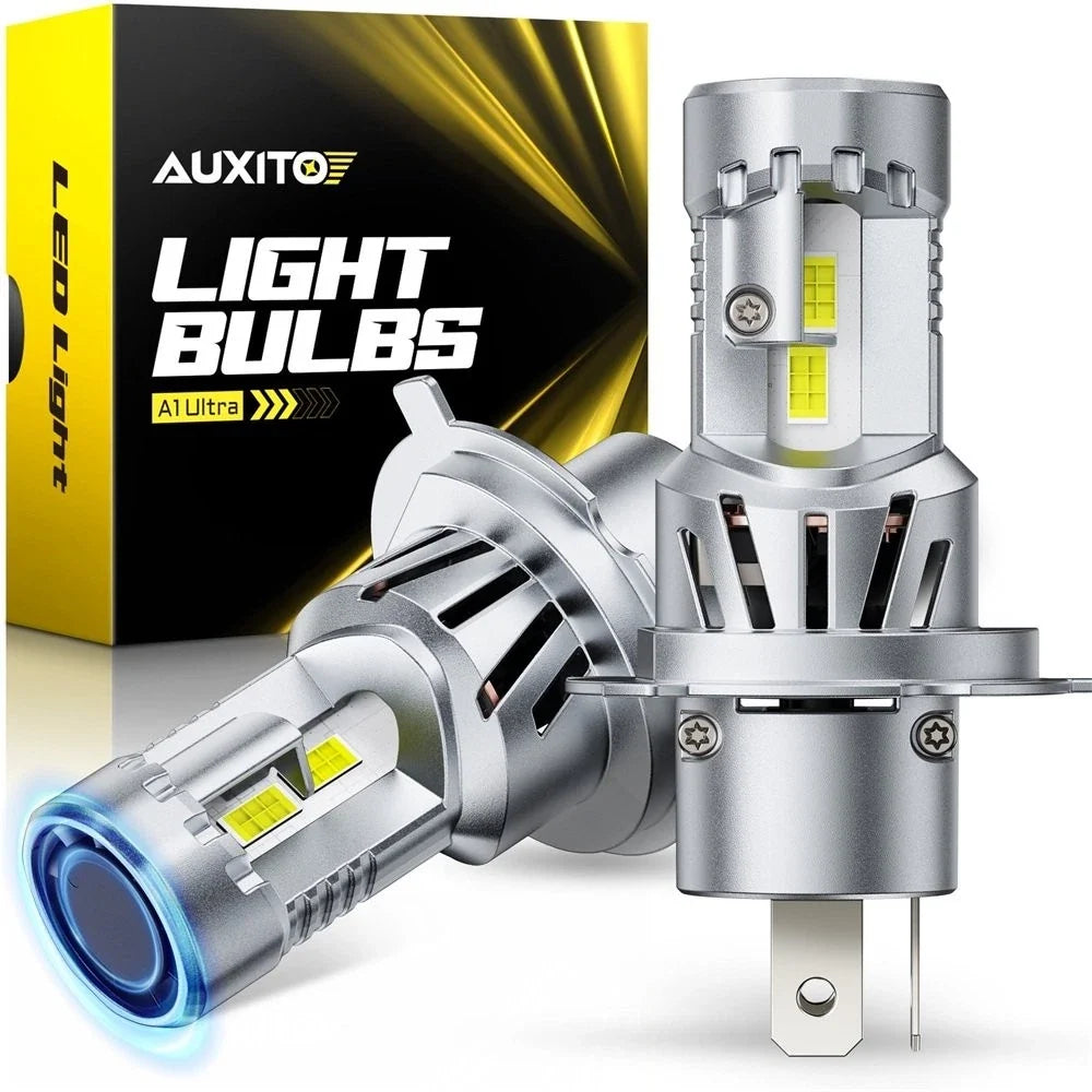 2Pcs H4 9003 LED Headlight Bulbs Conversion Kit 80W 6500K for