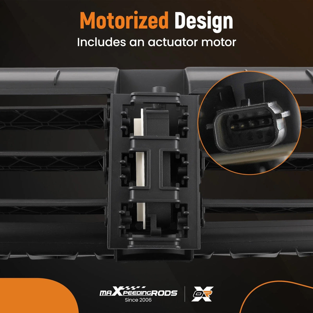 Black Front Active Radiator for Ford Explorer L1MZ16138B (2020–2023)