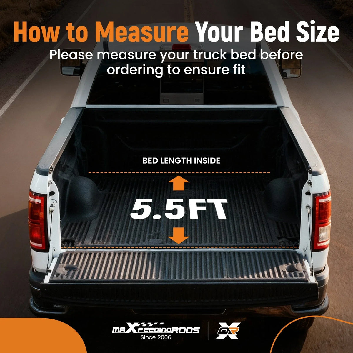 5.5ft Soft Quad-Fold Tonneau Cover for Ford F150 Crew Cab (2015–2026)