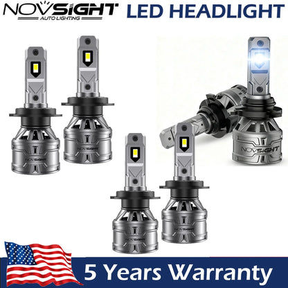 LED Headlight Bulbs Combo H7 9006 for Toyota Hilux N70 2005-2015
