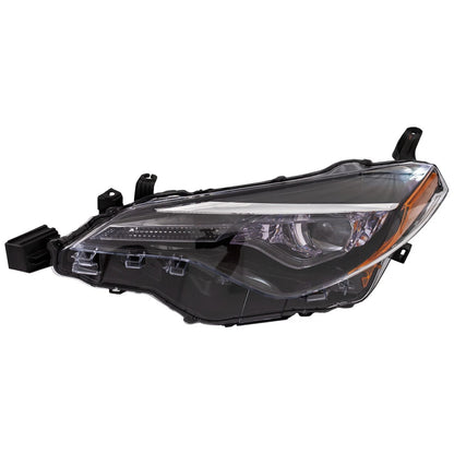 Headlight for Toyota Corolla (2017–2019) Driver Side LED CAPA Certified