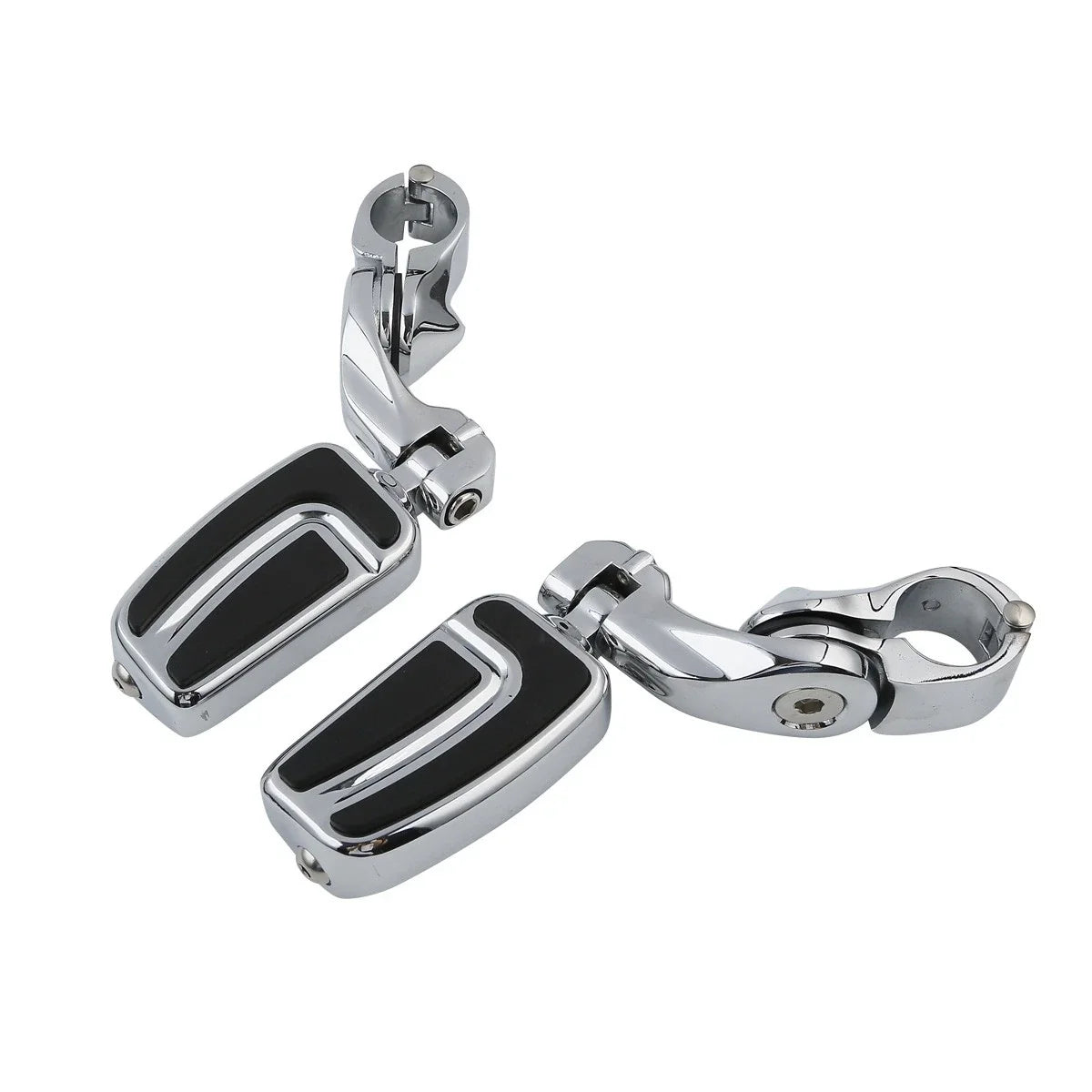 1.25'' Short Angled Highway Engine Guard Footpegs for Harley (Chrome)