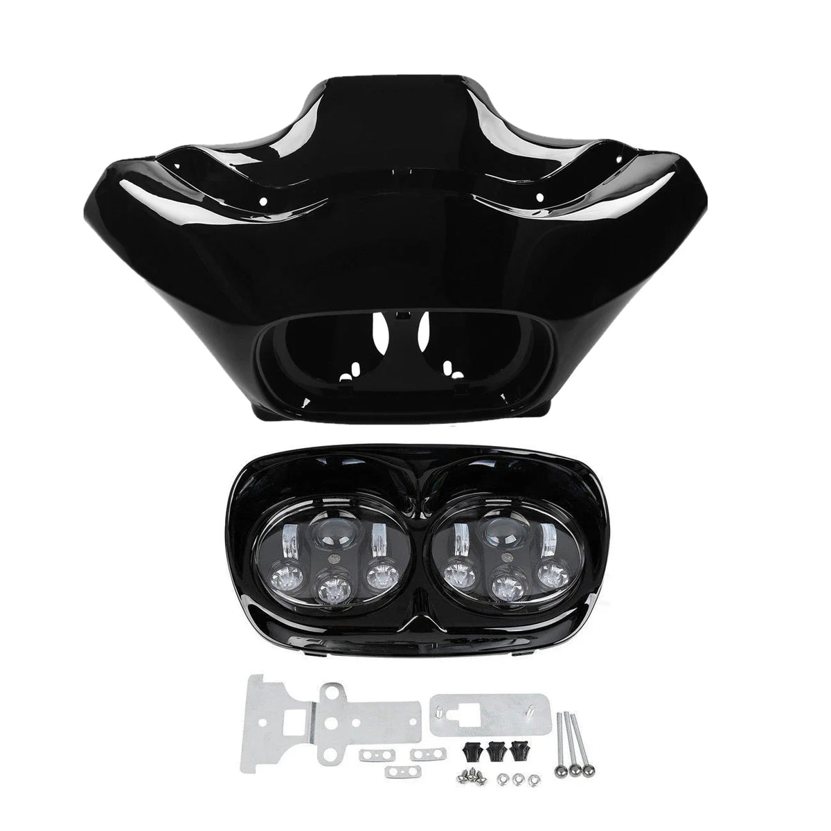 5.75'' Dual Headlight with Inner Outer Fairings for Harley Road Glide 1998-2013
