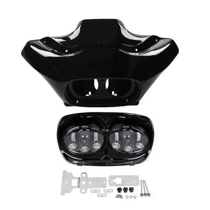5.75'' Dual Headlight with Inner Outer Fairings for Harley Road Glide 1998-2013