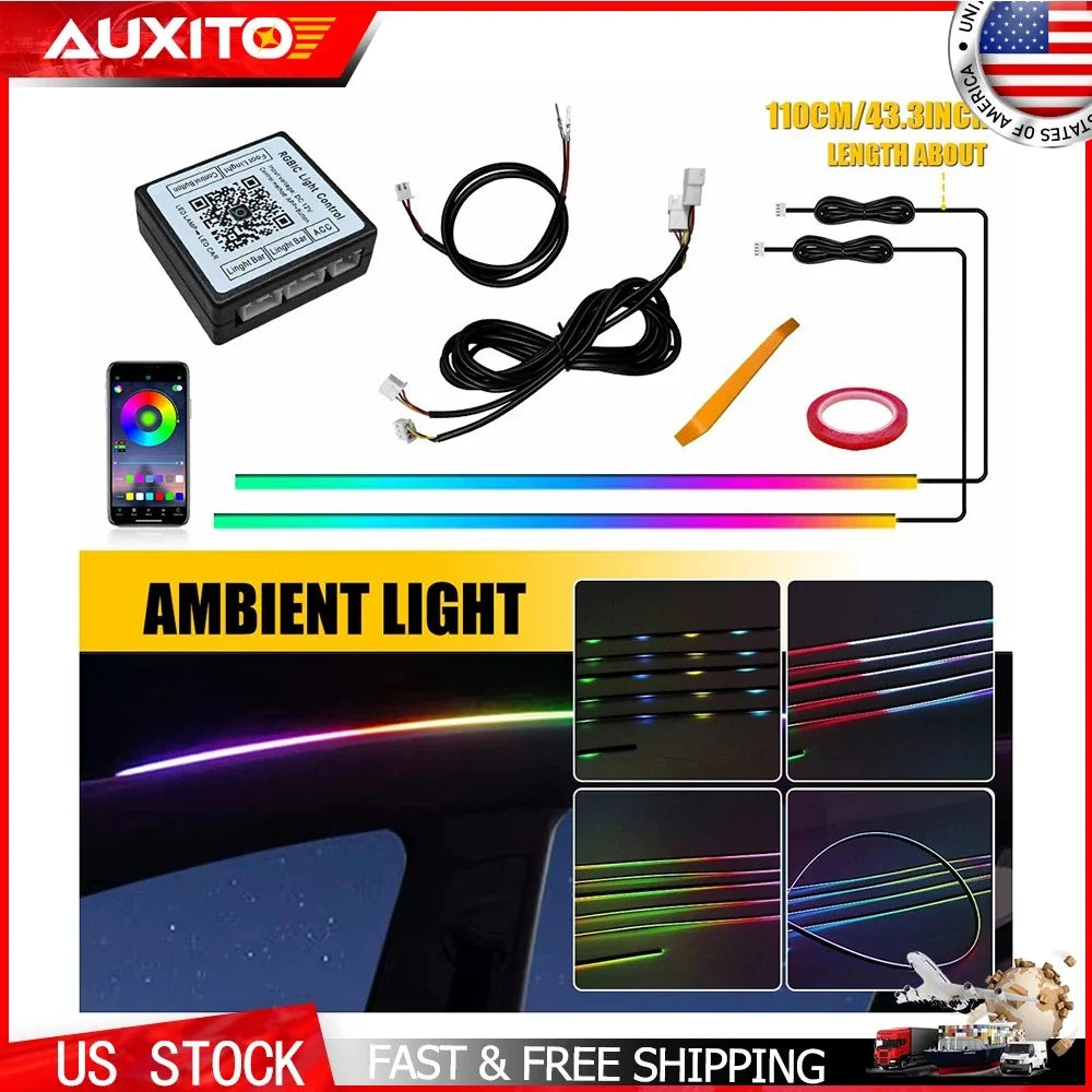Sunroof RGB LED Light Strip for Universal Car Interior (1 to 2)