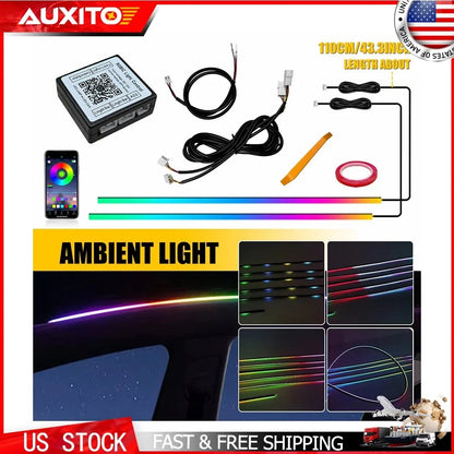 Sunroof RGB LED Light Strip for Universal Car Interior (1 to 2)