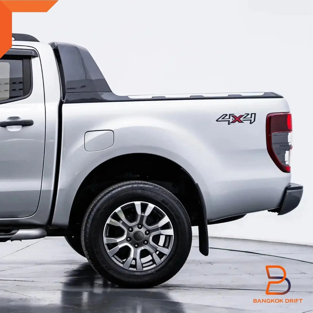 Rear Decal Sticker 4x4 Silver for Ford Ranger 1998-2015