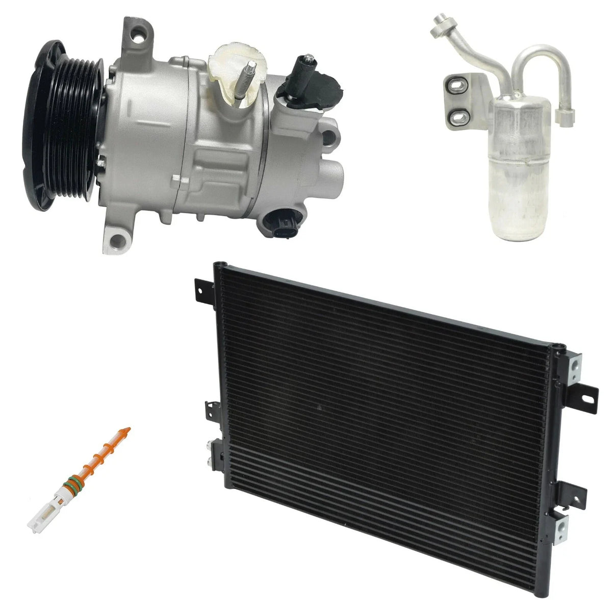 AC Compressor Kit With Condenser for Jeep Compass 2.0L 2.4L (2008–2016)