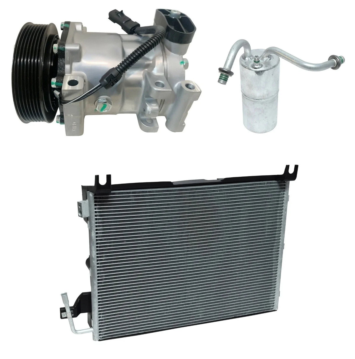 AC Compressor Kit with Condenser for Dodge Ram 4000 5.9L (2001–2001)