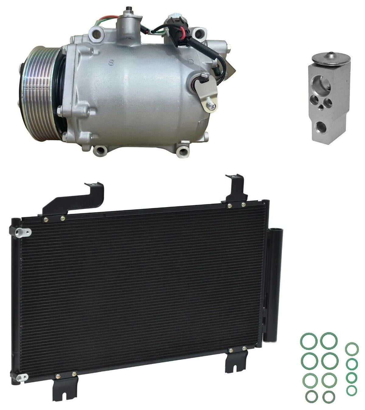 AC Compressor Kit with Condenser for Acura TSX 2.4L (2010–2014)