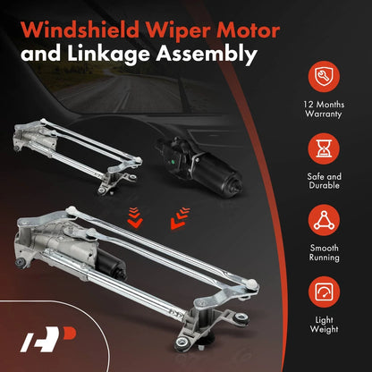 Wiper Motor and Linkage Assembly for Honda Accord Coupe 2003-2007