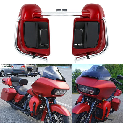 Crash Bar with Vented Fairings Engine Guard for Harley Road Glide 2014-2023