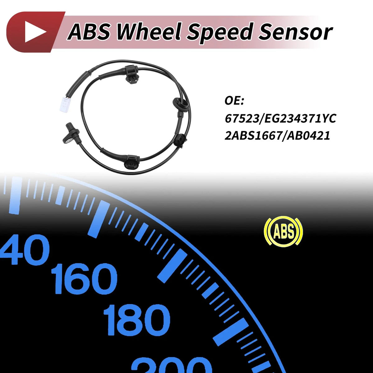 ABS Wheel Speed Sensor No. 67523/EG234371YC for Mazda CX-7 (2007–2012)