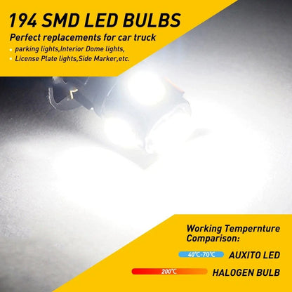 H11 LED Headlight Set (6000K White) - 2X AUXITO