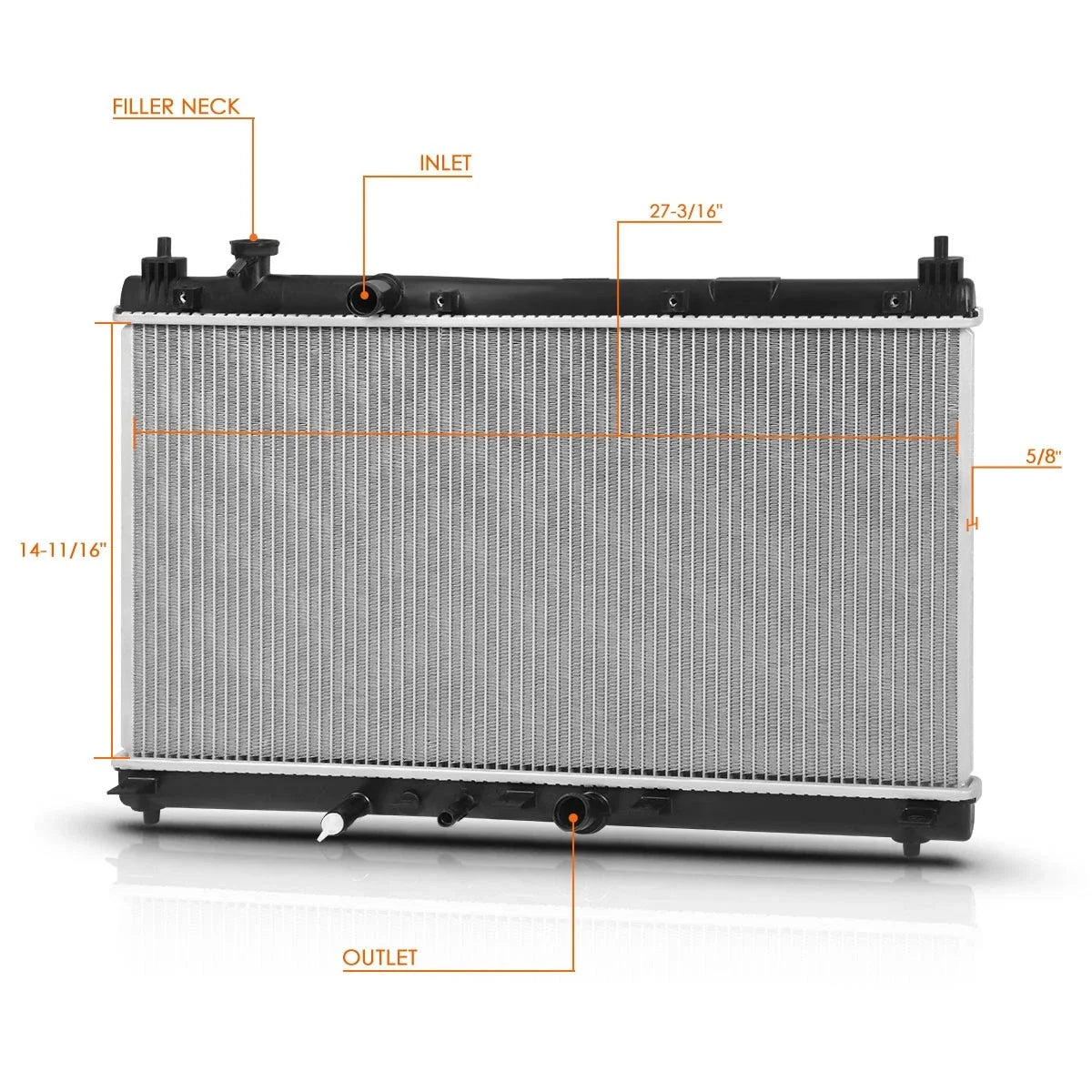 Aluminum Core Radiator for Honda City/Fit (2015–2019) DPI-13451