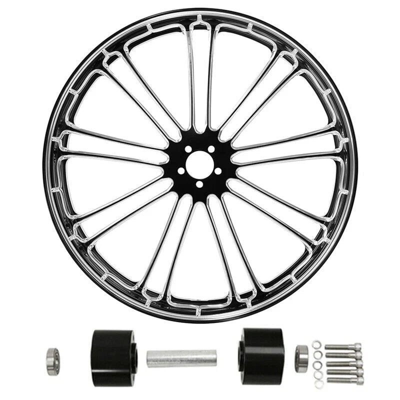 Dual Disc Hub & 23" Front Wheel Rim for Harley Street Glide 1997-2021