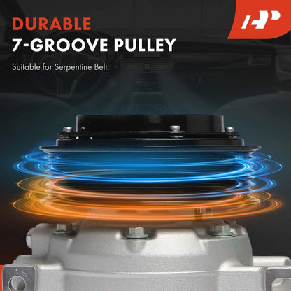 AC Compressor with Clutch & 7-Groove Pulley for Frontier 2022-2025
