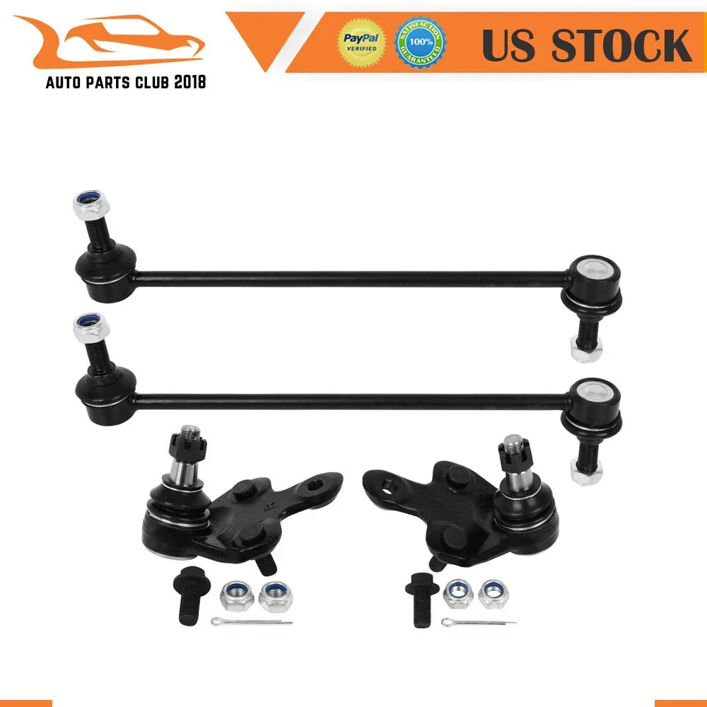 Set of 4 Front Lower Ball Joints for Toyota Sienna (2011–2020)
