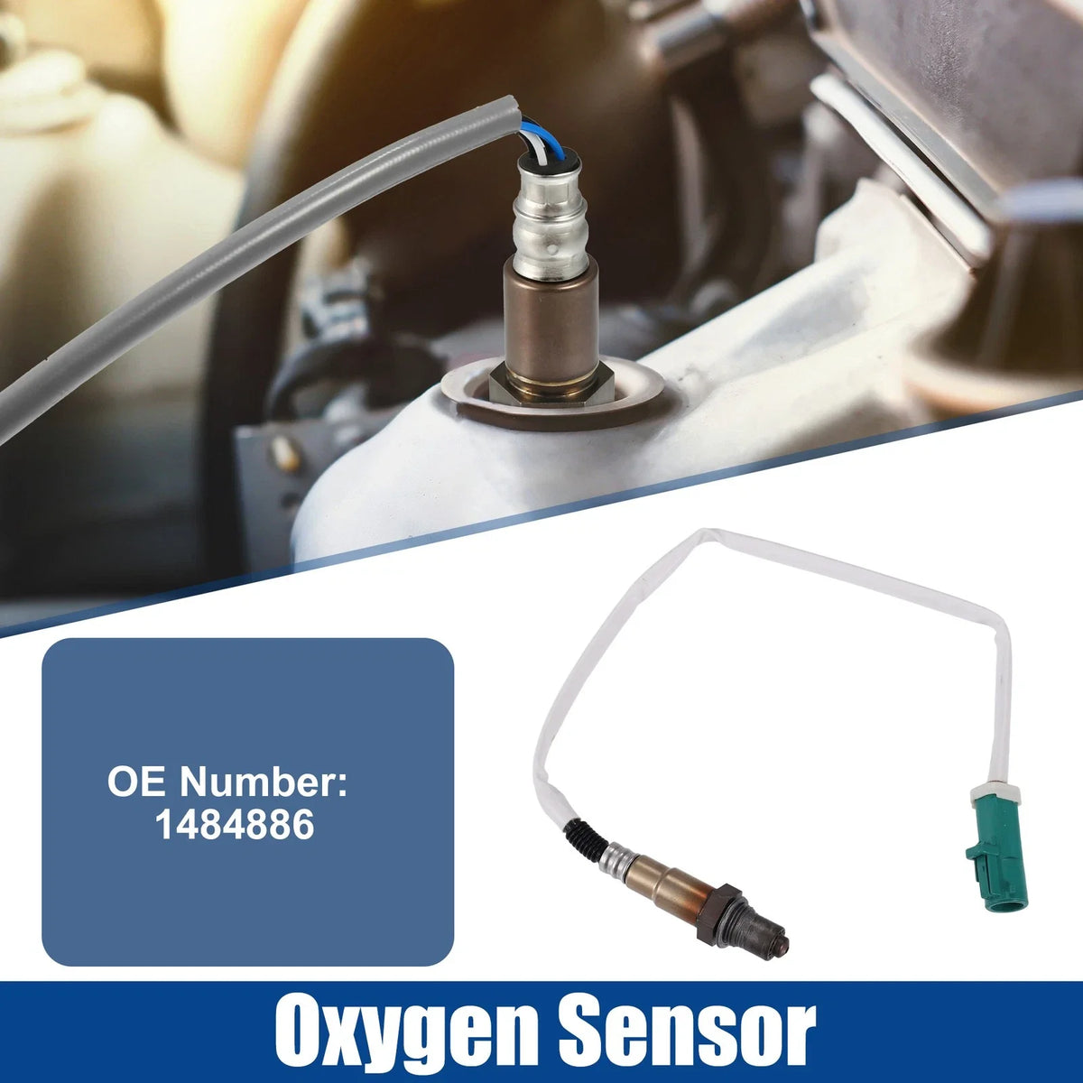 Rear O2 Oxygen Lambda Sensor No. 1484886 for Ford C-MAX FOCUS GALAXY (2003–2019)