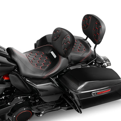 Backrest Seat Set for Harley CVO Road Street Glide 2009-2023