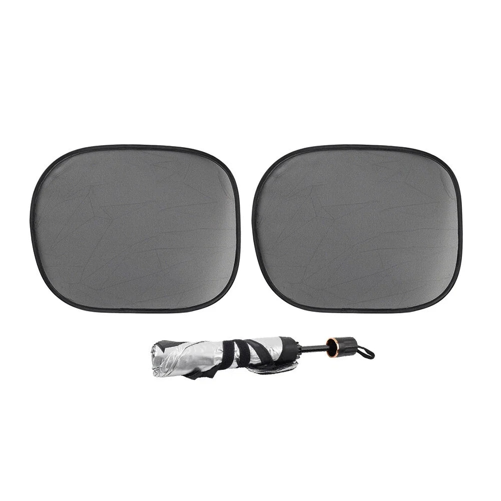 Front Window Sun Shade Visor Cover for Universal Vehicles (Foldable)