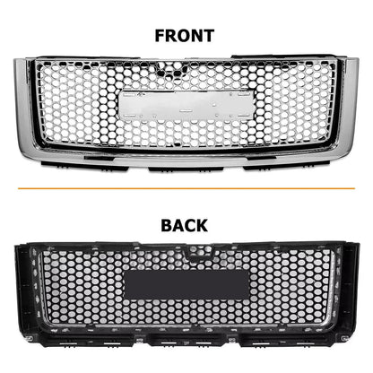 Front Upper Hood Grille for Denali GMC Sierra 1500 (2007-2013)