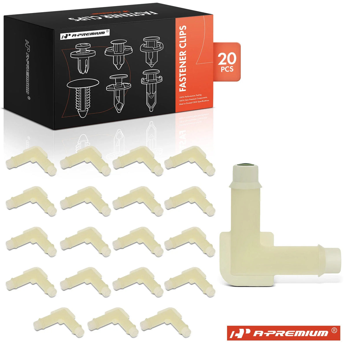 20Pcs Nylon Elbow Connector Clips for Ford