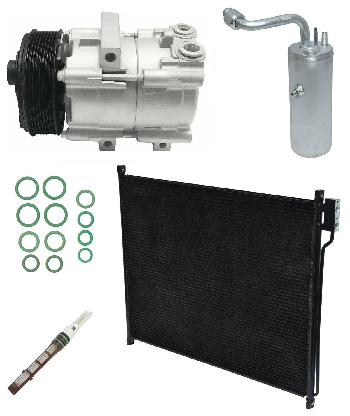AC Compressor Kit With Condenser for Ford Excursion 5.4L (2005–2005)