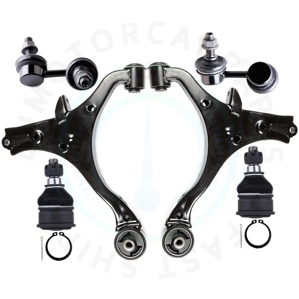 Set of 6 Front Lower Control Arm Ball Joints for Honda Civic (2001–2005)