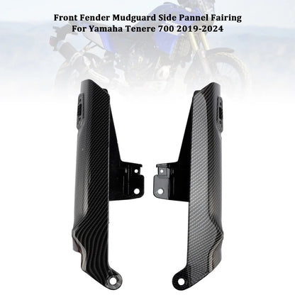 Carbon Front Side Panel Fender Protector for Yamaha Tenere 700 (2019–2024)
