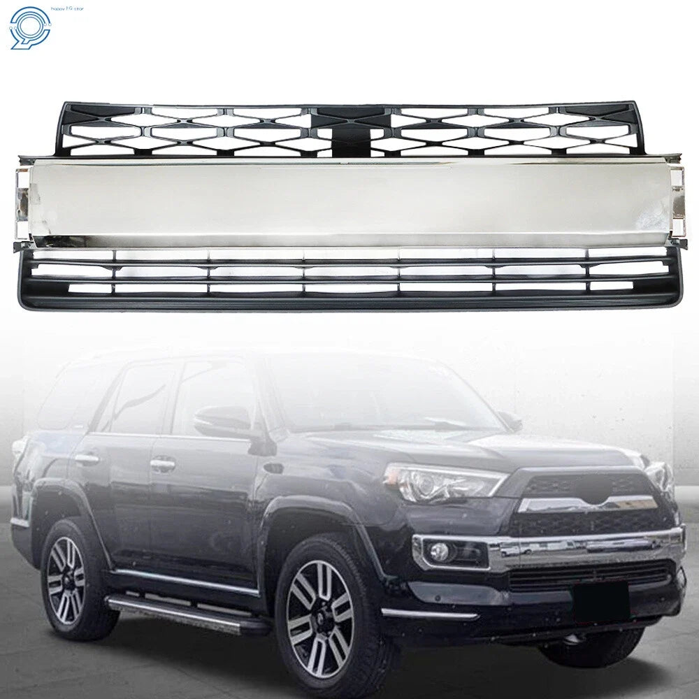 Front Bumper Lower Grille for Toyota 4Runner Limited (2014–2020) Chrome/Black