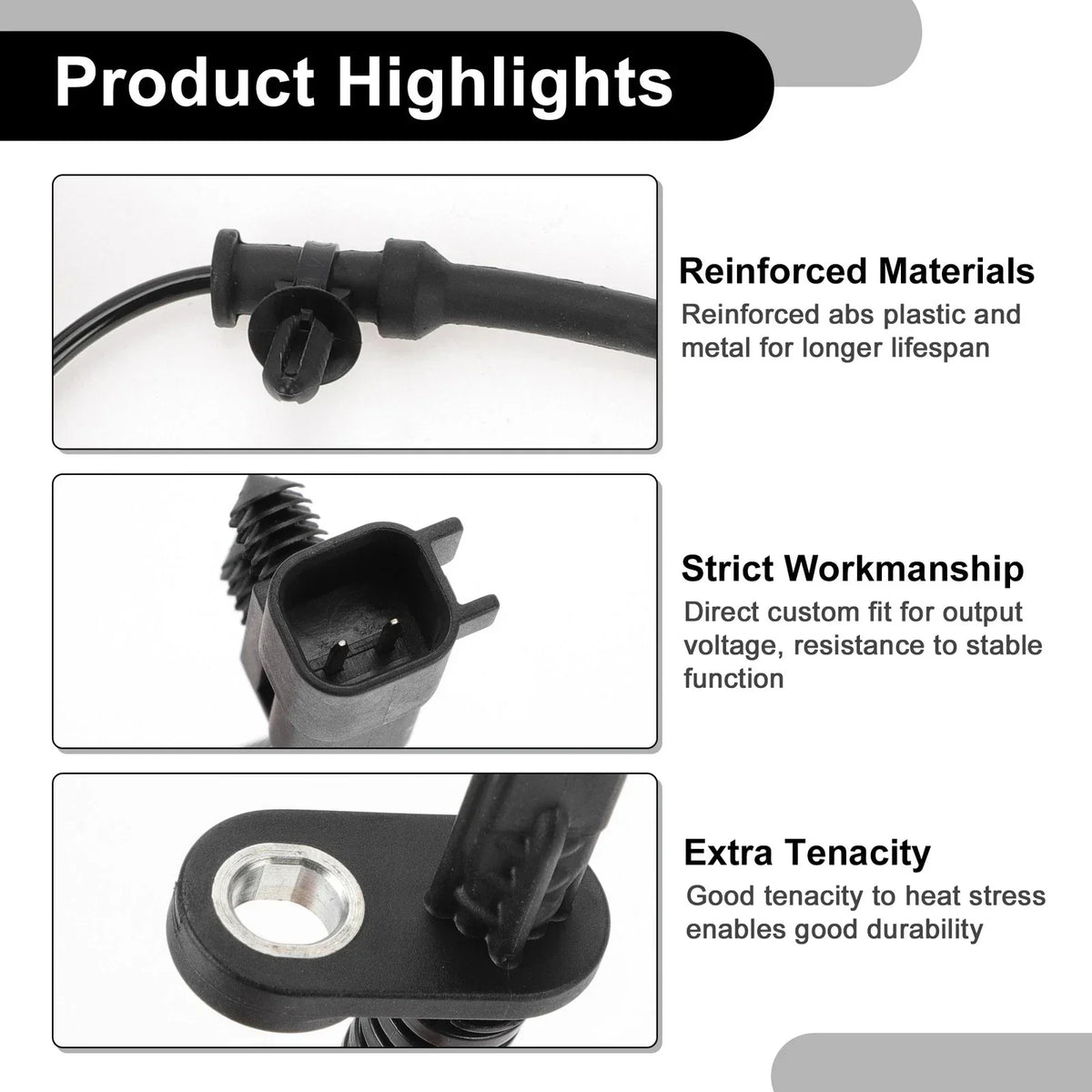 ABS Wheel Speed Sensor Kit for Dodge - 1 x Rear Left/Right