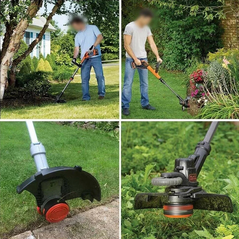 4X Coils with Lid for Black Decker Lawn Trimmer (Model Specific)