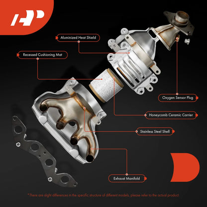 Right Side Catalytic Converter for 2002-2004 Nissan Frontier Xterra