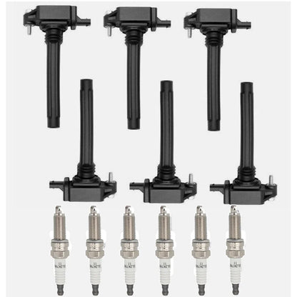 Set of 6 Ignition Coils & Spark Plugs for Dodge Challenger (2011-2017)
