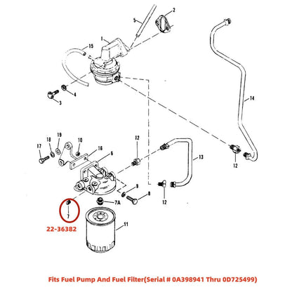 Brass Plug Fitting Pipe for Mercury Mariner 22-36382