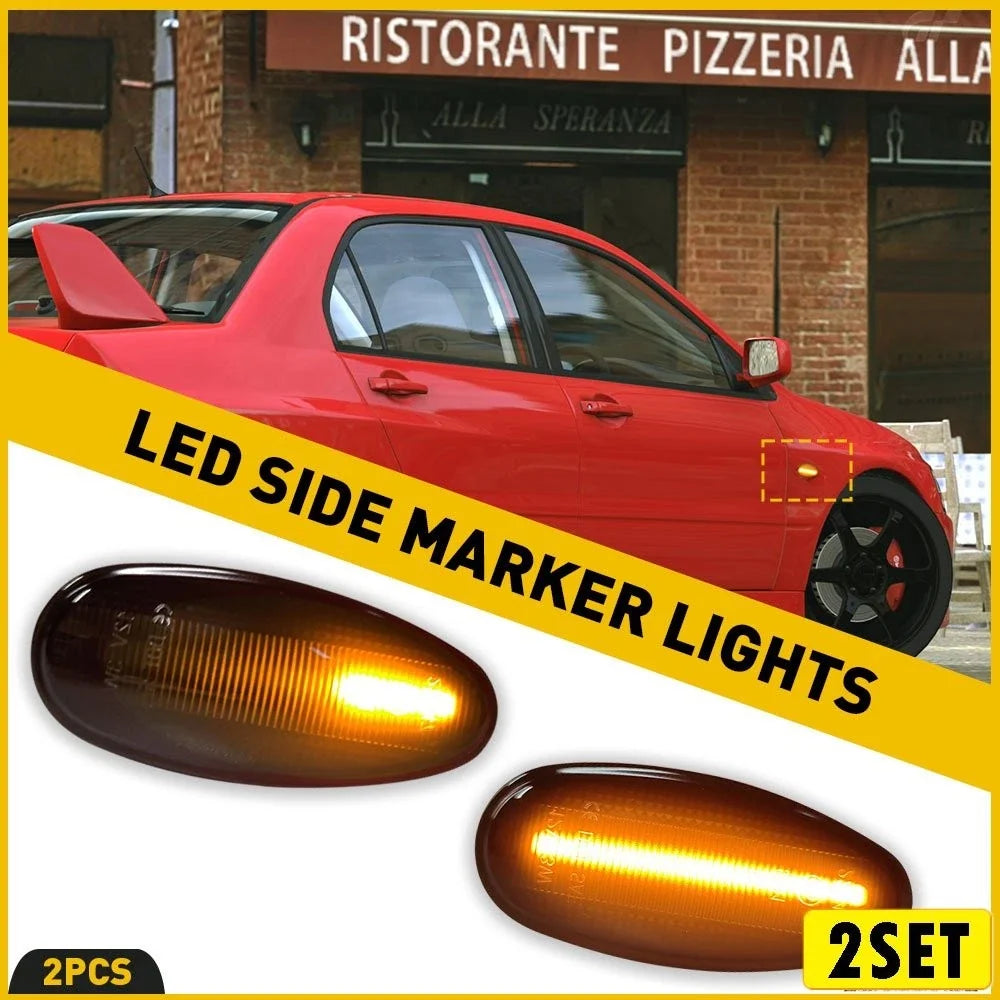 4pc LED Smoke Turn Signal Lights for Mitsubishi Lancer Outlander