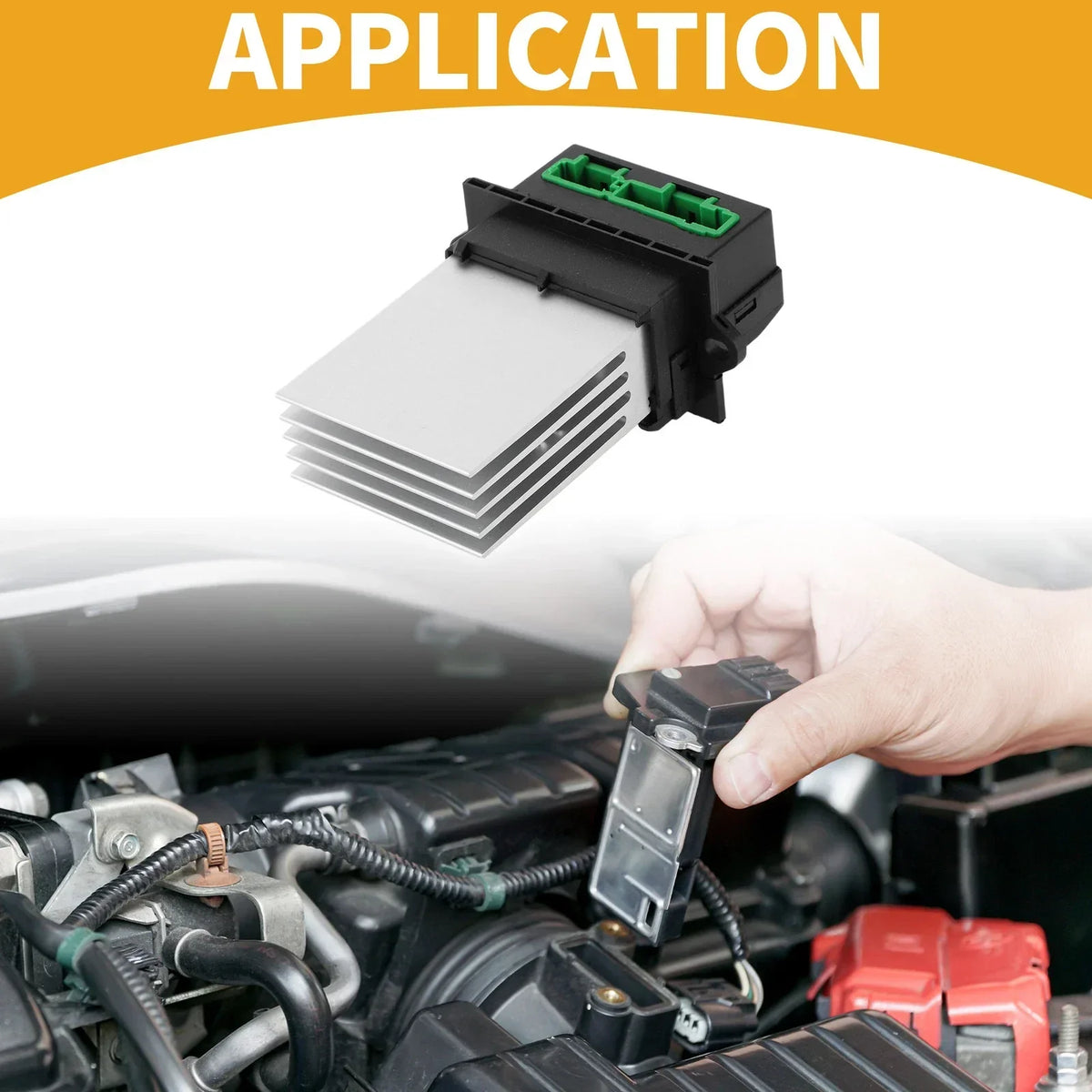 Blower Motor Resistor - Black 1 Piece for Dodge Journey 2013-2020