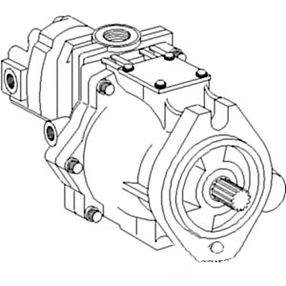 Hydraulic Pump w/ Gear Pump for Case IH 1896 2090 2094 2096 2290 (Reman)