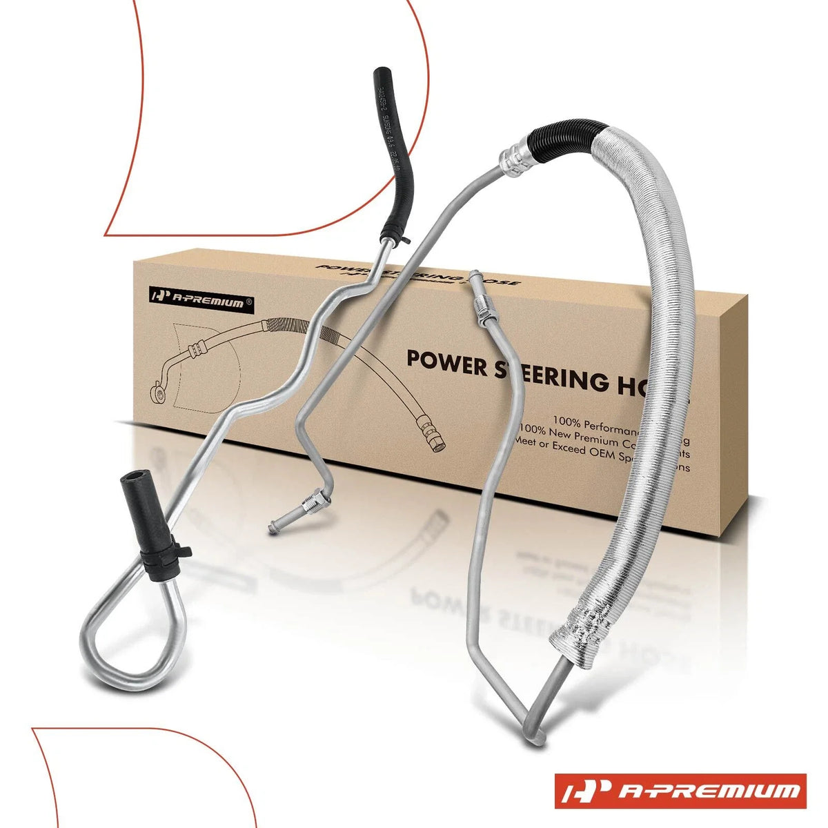 2X Power Steering Pressure & Return Line Hose for Chevy Uplander (2005–2008)