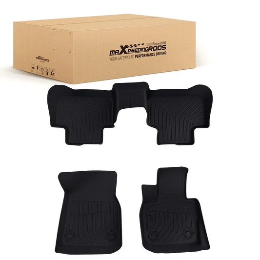 All-Weather Floor Mat Set for BMW X3/X4 (2018–2025) TPE Rubber Black