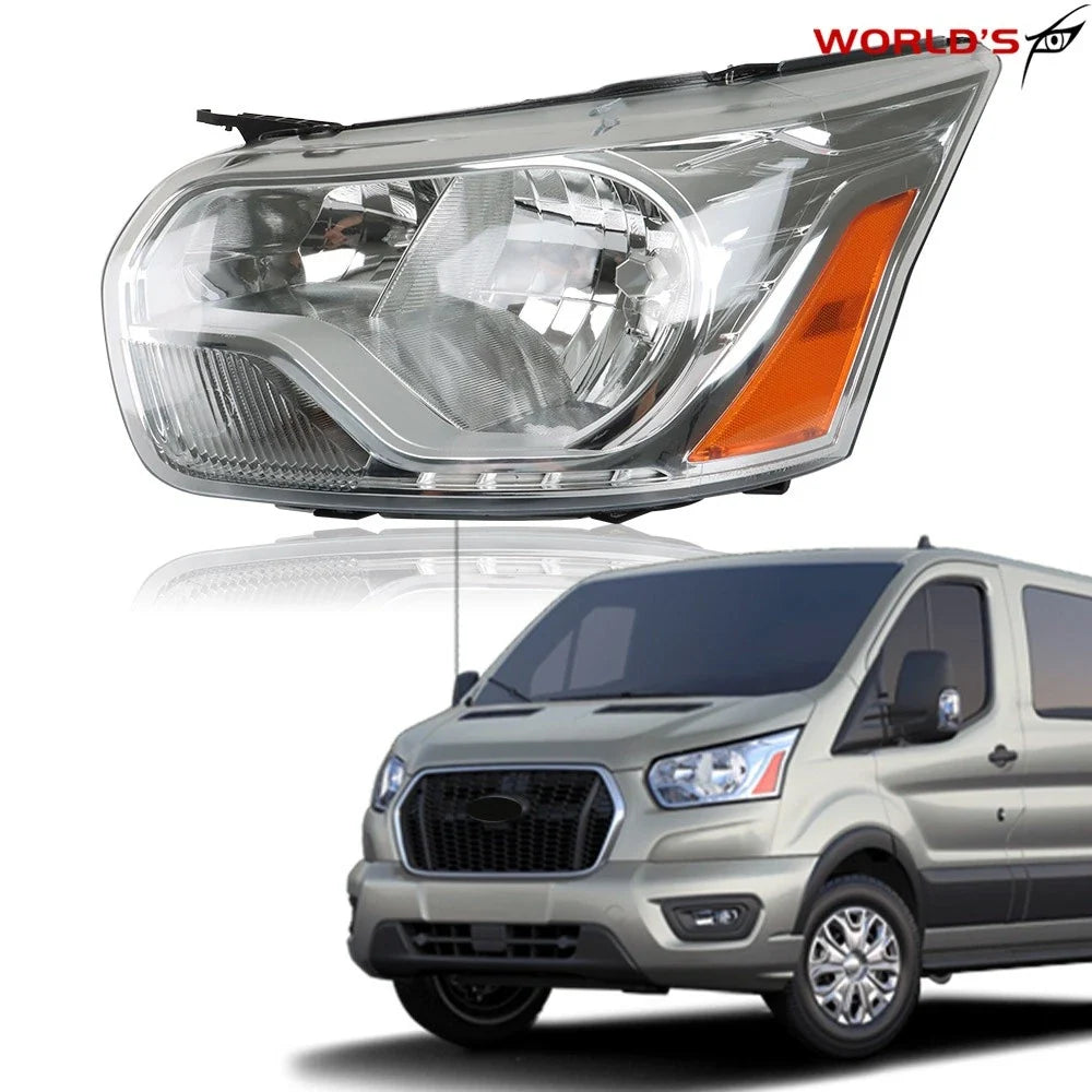 Headlight for Ford Transit 150 250 350 (2015–2021) Halogen Clear Lens Left