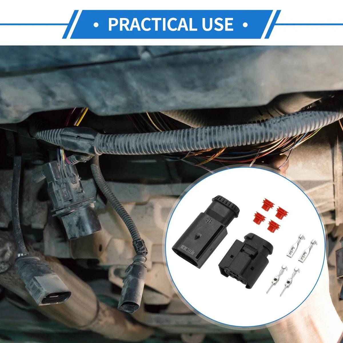 Pin Air Pump Connector Plug - 2 Pack for Mercedes-Benz