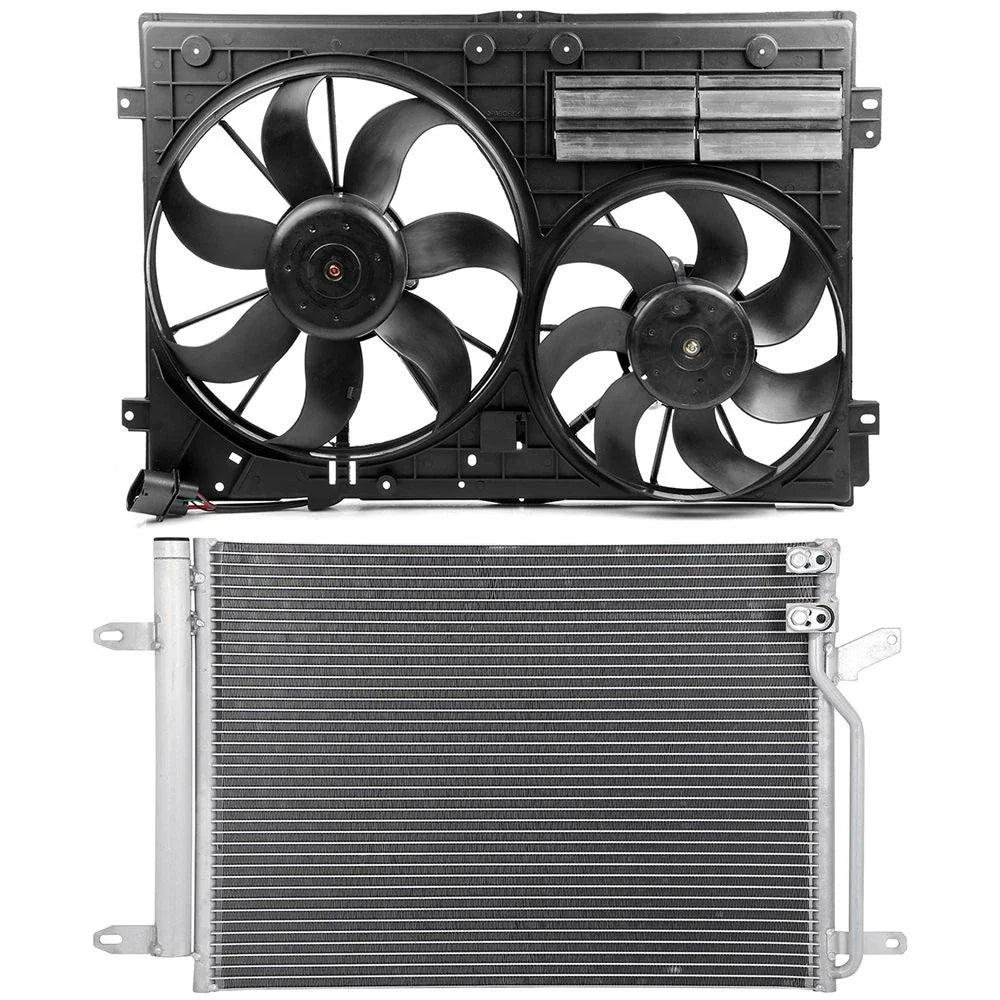 AC Condenser Cooling Fan Kit for Volkswagen Jetta Beetle (2011–2014)